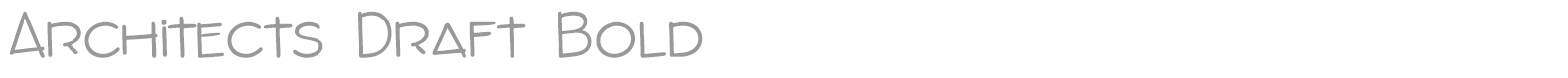 Architects Draft font preview